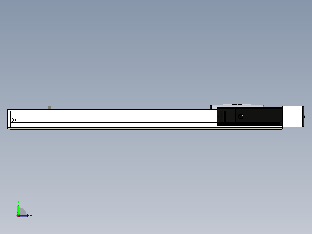 Toyo东佑达直线模组-ECH6-400-BR+煞車左视图