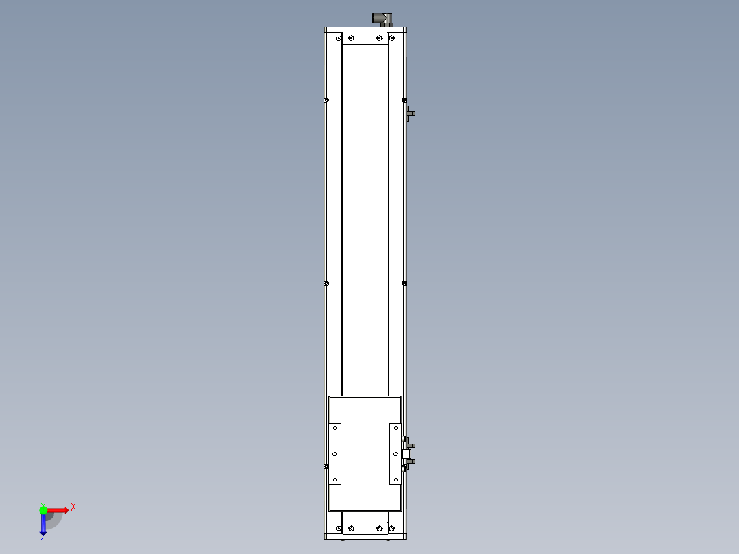 Toyo东佑达直线模组-ECH14-550-BM-400W俯视图