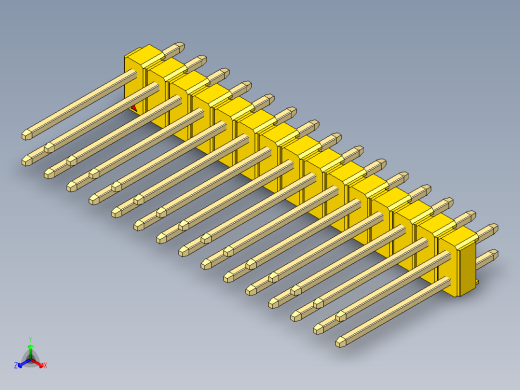 彩色公头100mil（2.54mm）系列-DS1021_yellow_2x15p_100mil_Type5_rev1.0
