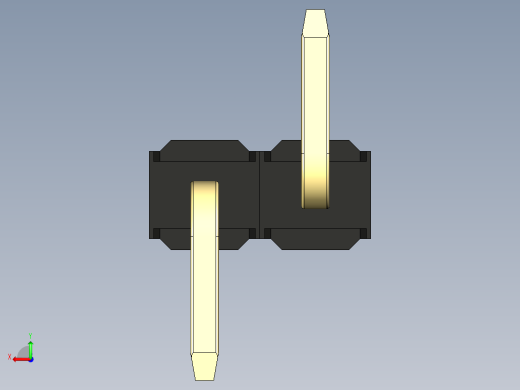 彩色公排针 100mil 2.54mm 系列-DS1022_black_02p_100mil_Type_SMT_R1_rev1.0后视缩略图