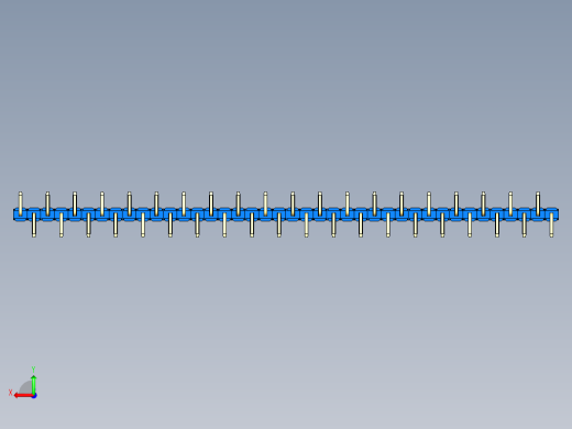 彩色公排针 100mil 2.54mm 系列-DS1022_blue_40p_100mil_Type_SMT_R2_rev1.0后视缩略图