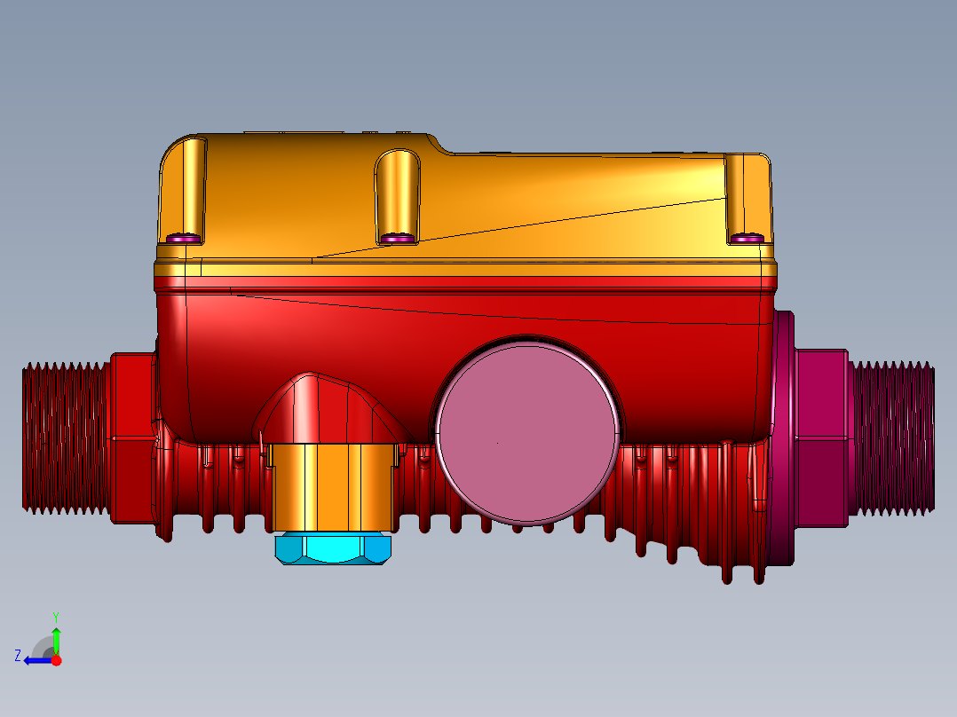 太阳能热水器全自动自来水压增压器右视图