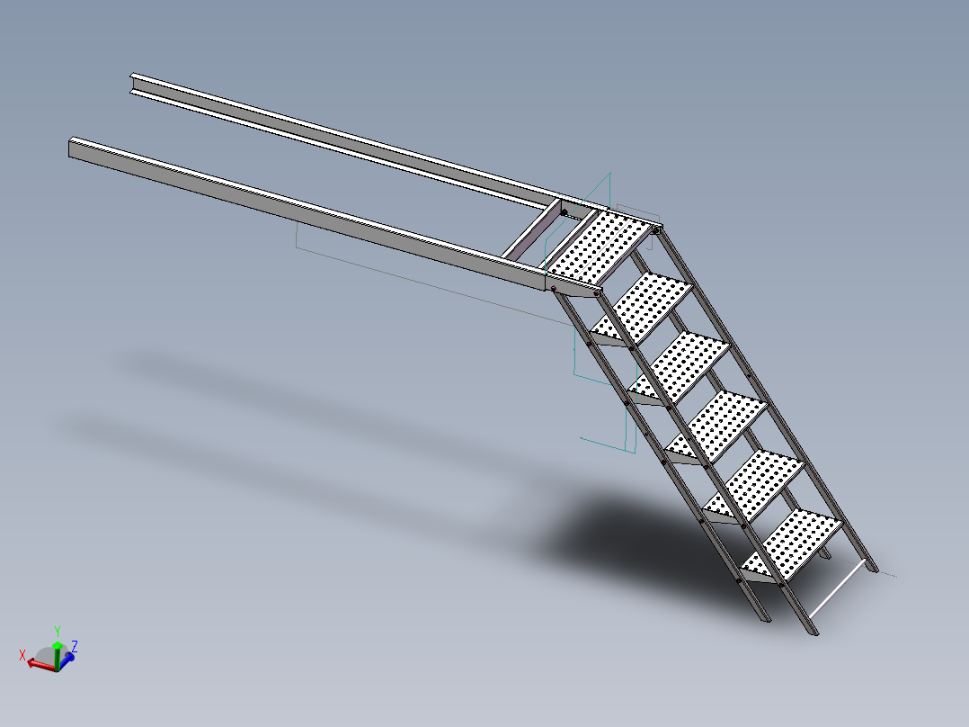活动抽拉梯合件（重载）==322107=40