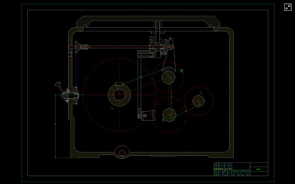 CA6140车床主轴箱设计图