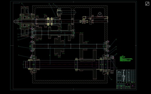 CA6140车床主轴箱设计图缩略图