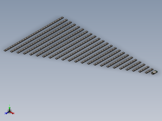 HIWIN MGW12导轨正等轴测缩略图