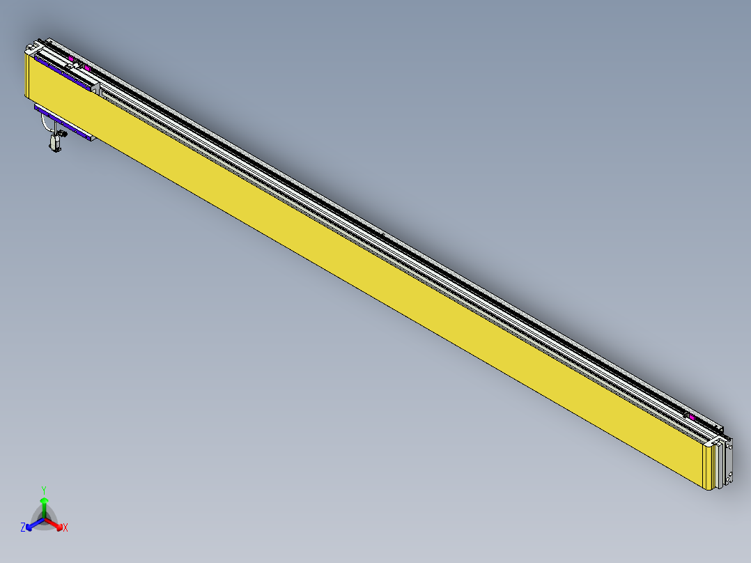威洛博VL系列直线电机模组-VL14S3-S2250正等轴测图