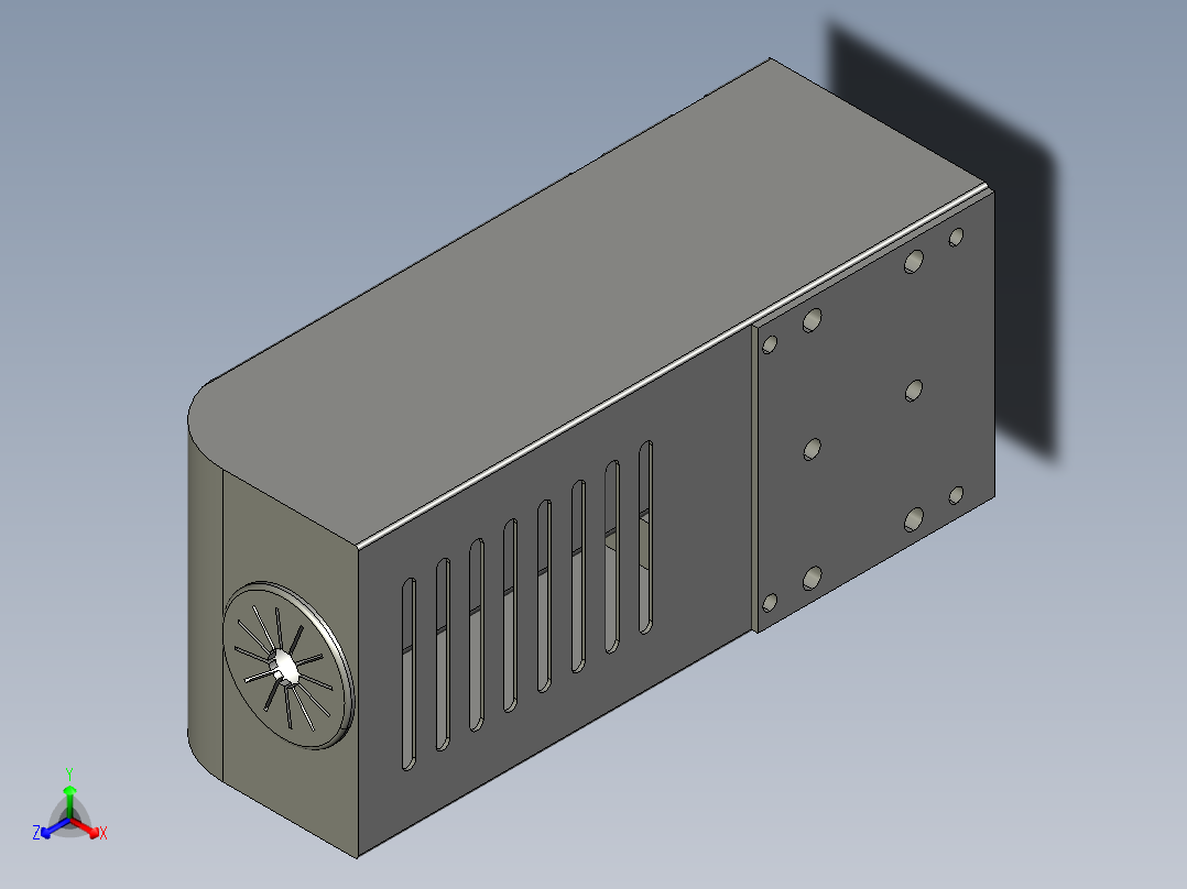 R旋转轴-R01正等轴测图