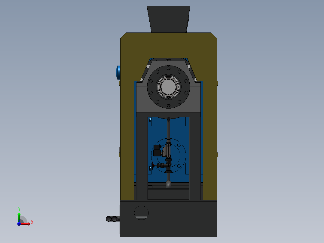 单螺杆颗粒挤压机前视图