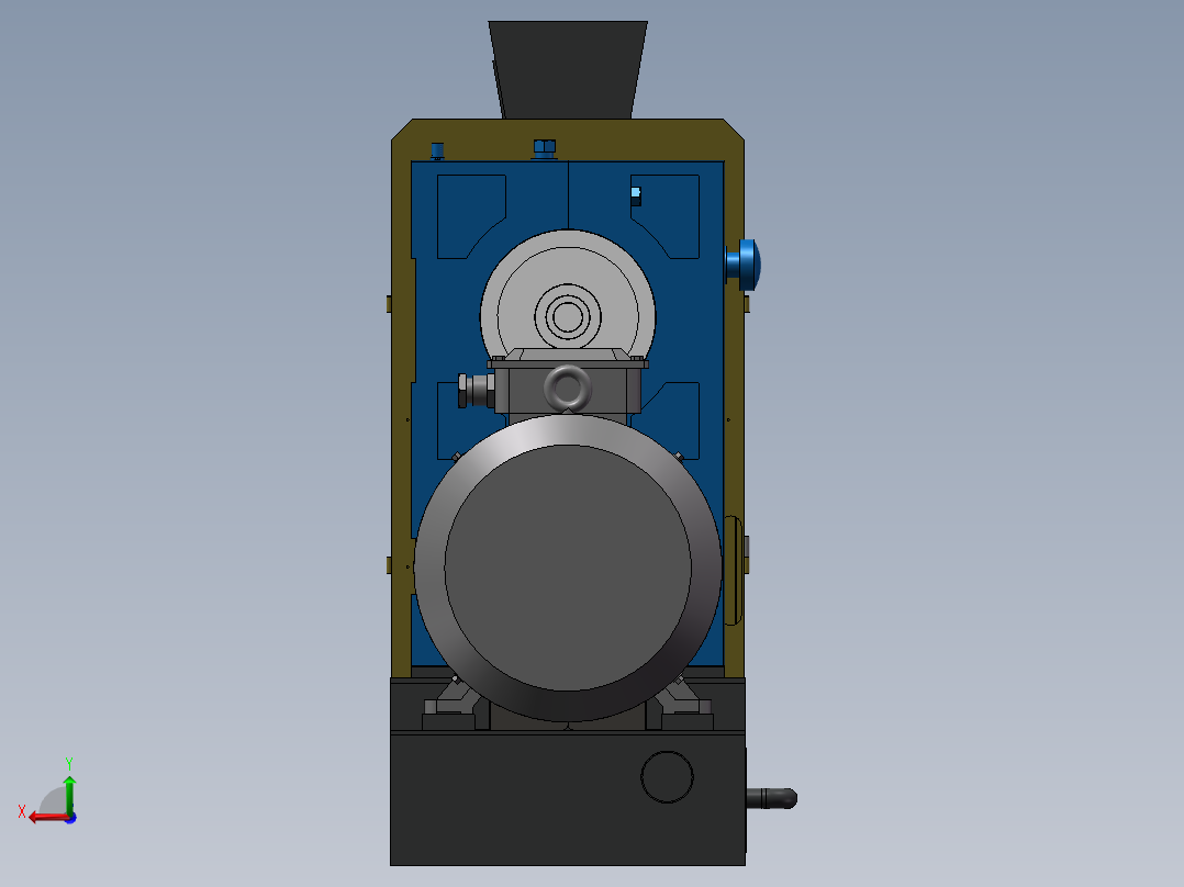 单螺杆颗粒挤压机后视图
