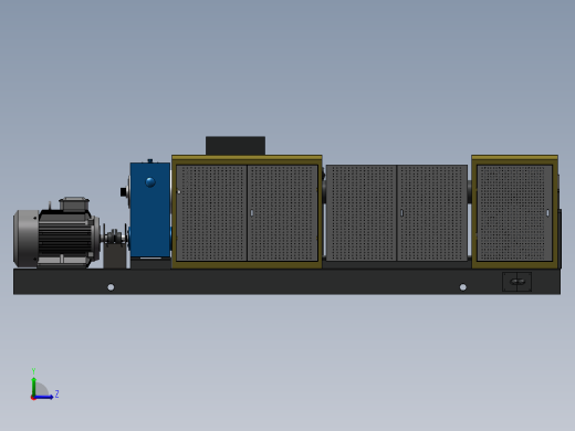 单螺杆颗粒挤压机左视缩略图
