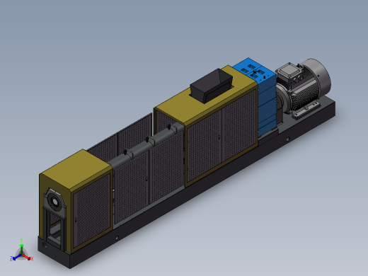 单螺杆颗粒挤压机正等轴测缩略图