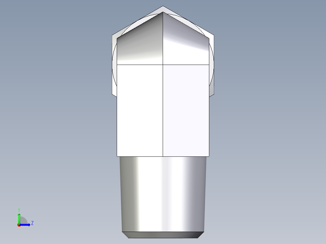 卡套式工业通用硬管接头EO_Male_stud_elbow_WE04LLM71左视图