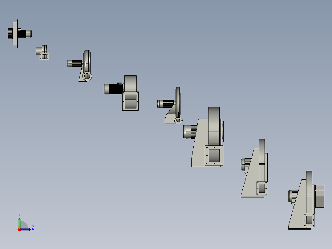 8款离心风机模型1285732==vip左视图