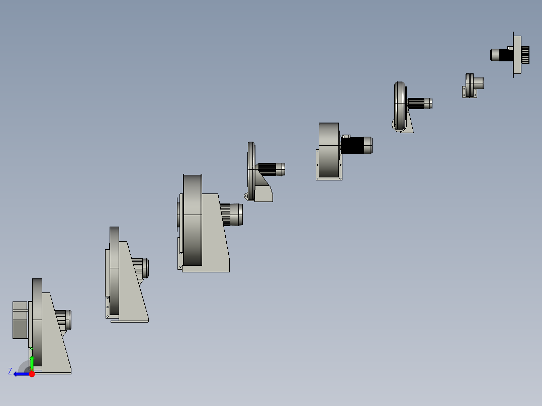 8款离心风机模型1285732==vip右视图