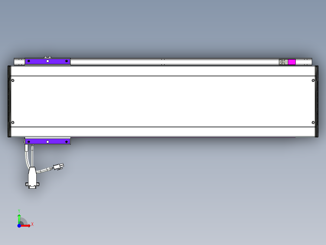 威洛博VL系列直线电机模组-VL17E1-S550前视图