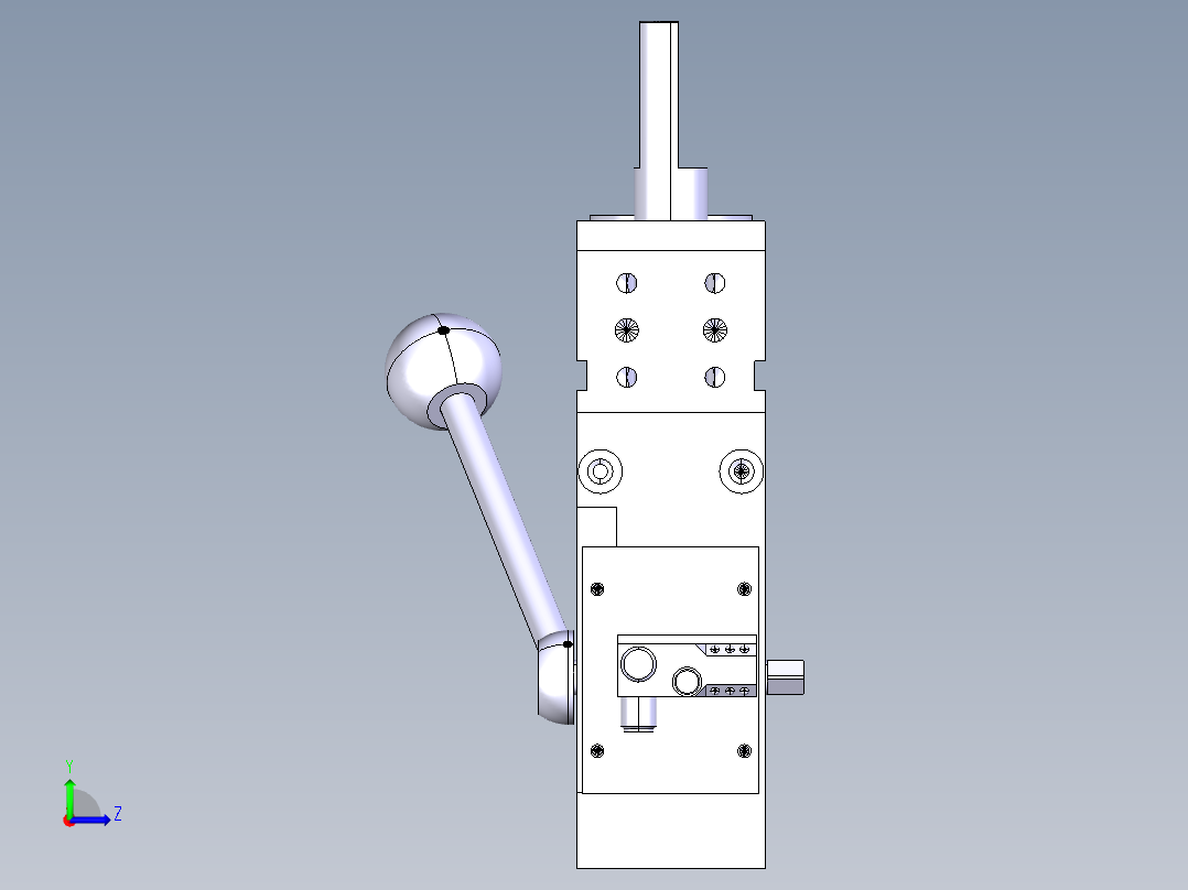 德克斯TUNKERS气缸数模SZVD 50 Z A23左视图