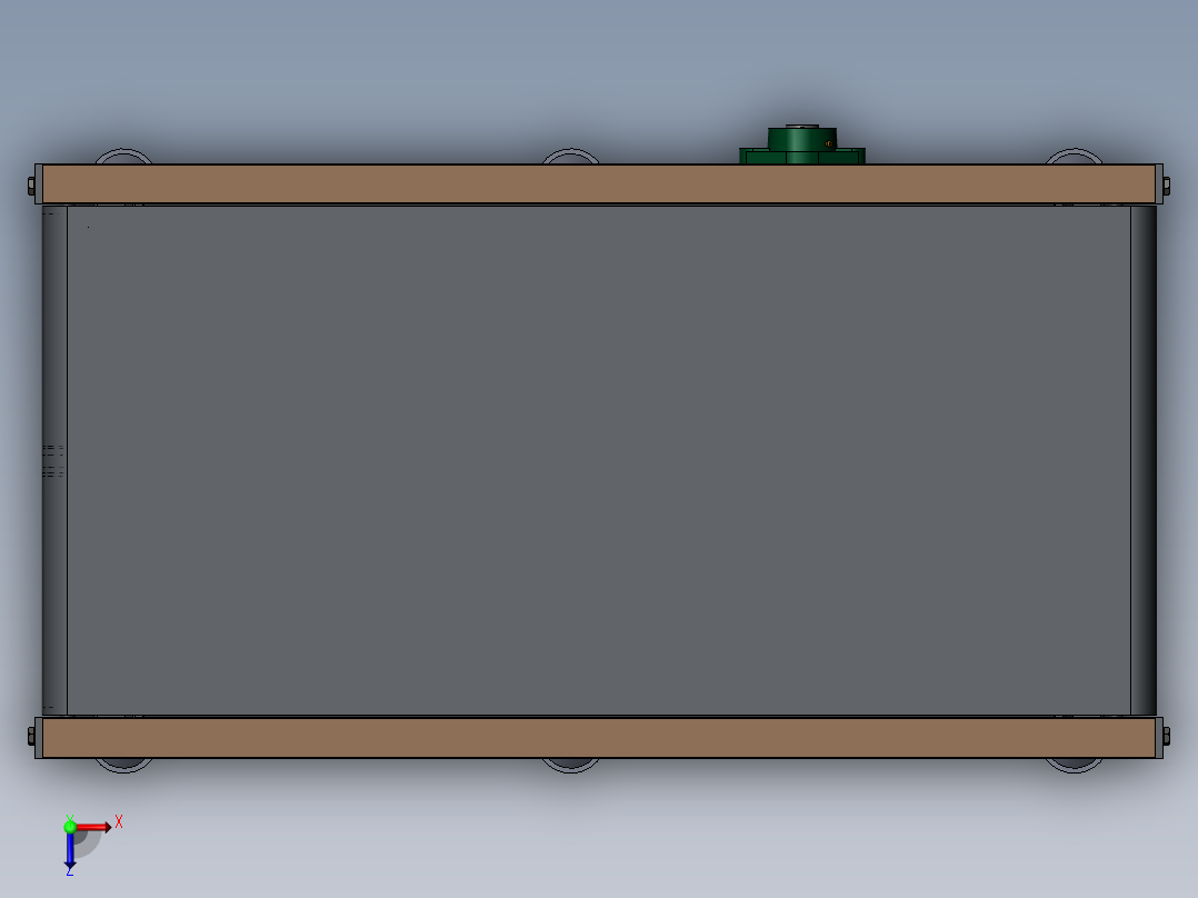600宽标准皮带线俯视图