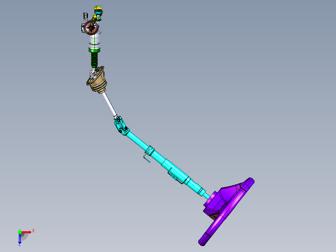 齿轮齿条式转向器系统catia三维=609413==70俯视图