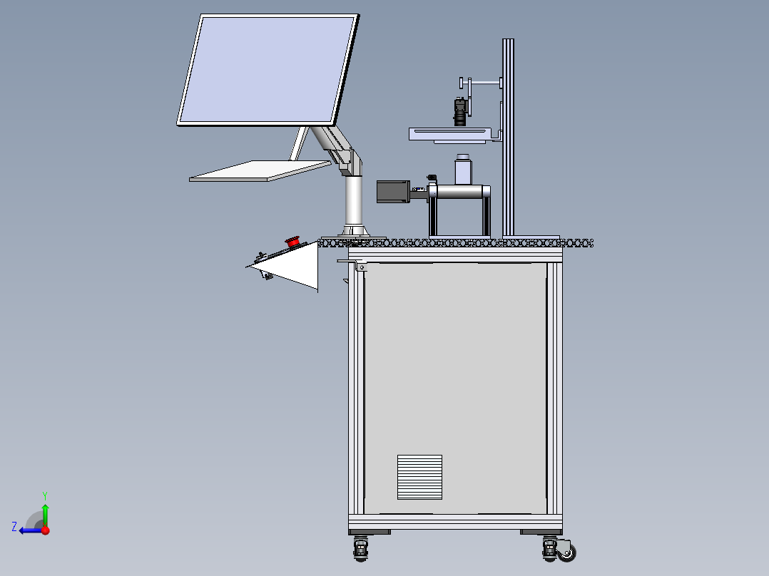 瓶口缺陷视觉检测实训台右视图