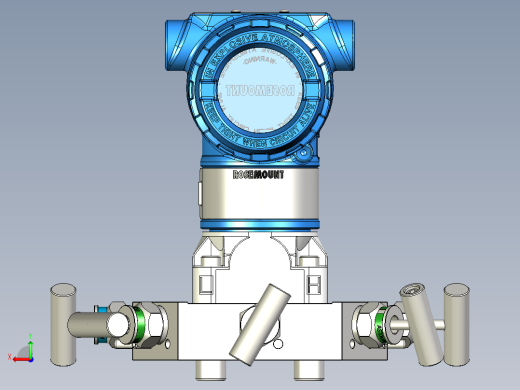 罗斯蒙特差压变送器3051，带Astava 5阀歧管后视缩略图