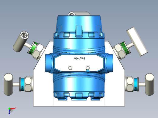 罗斯蒙特差压变送器3051，带Astava 5阀歧管俯视缩略图