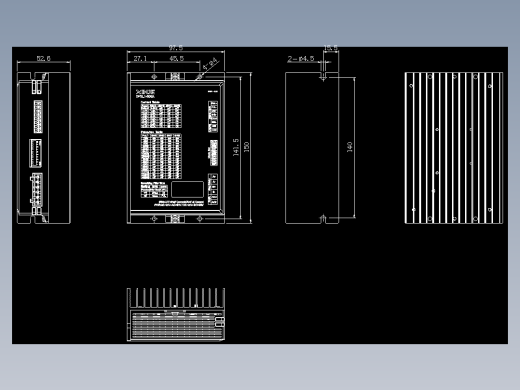 步进驱动DP3L1-805A-外观图-221026