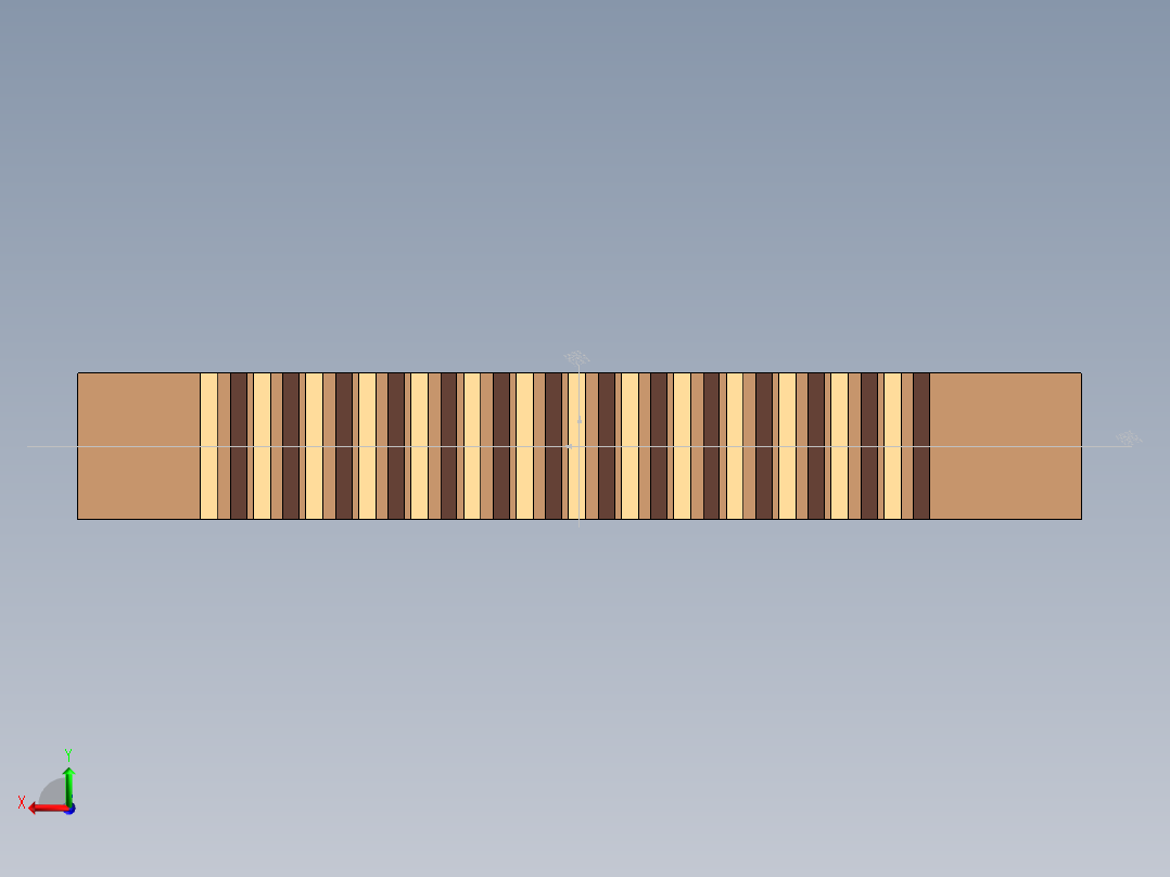 S15 固定齿条后视图