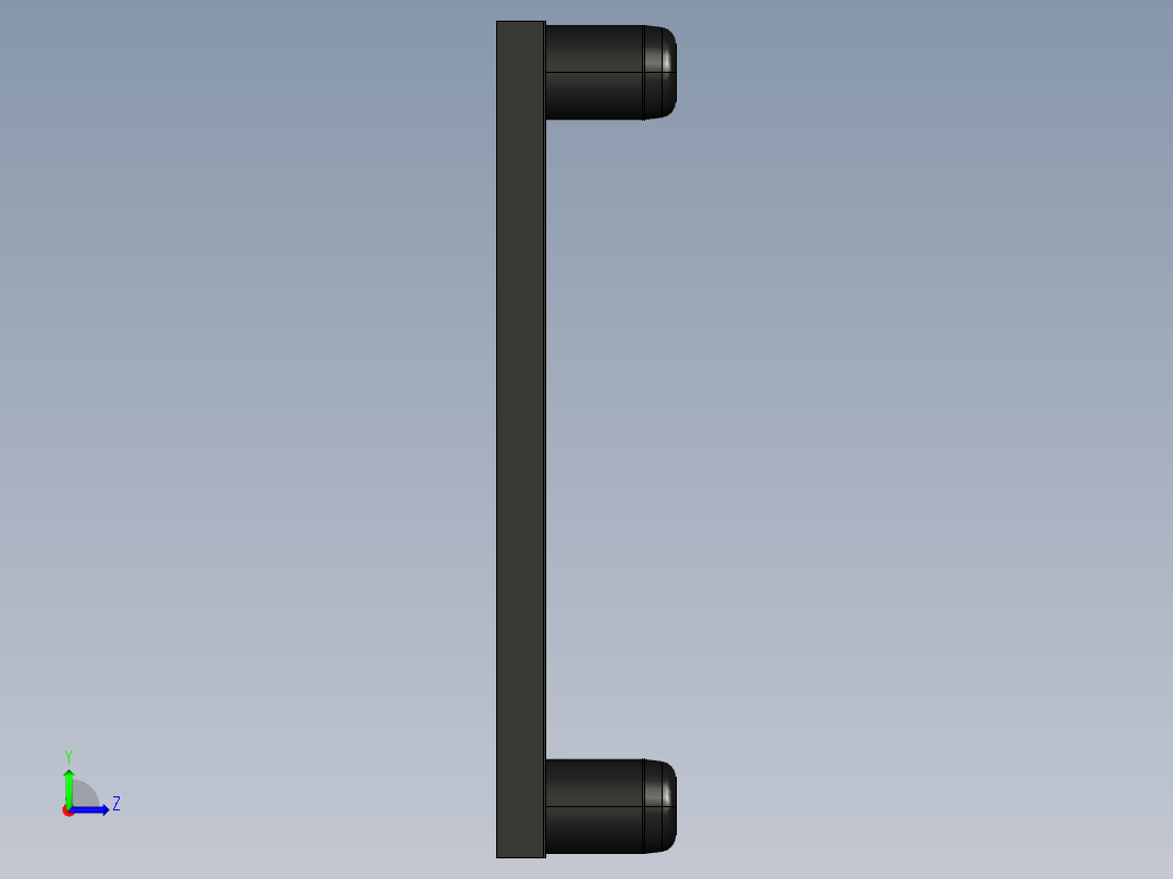 型材-POWERSTRIP COVER PLATE左视图