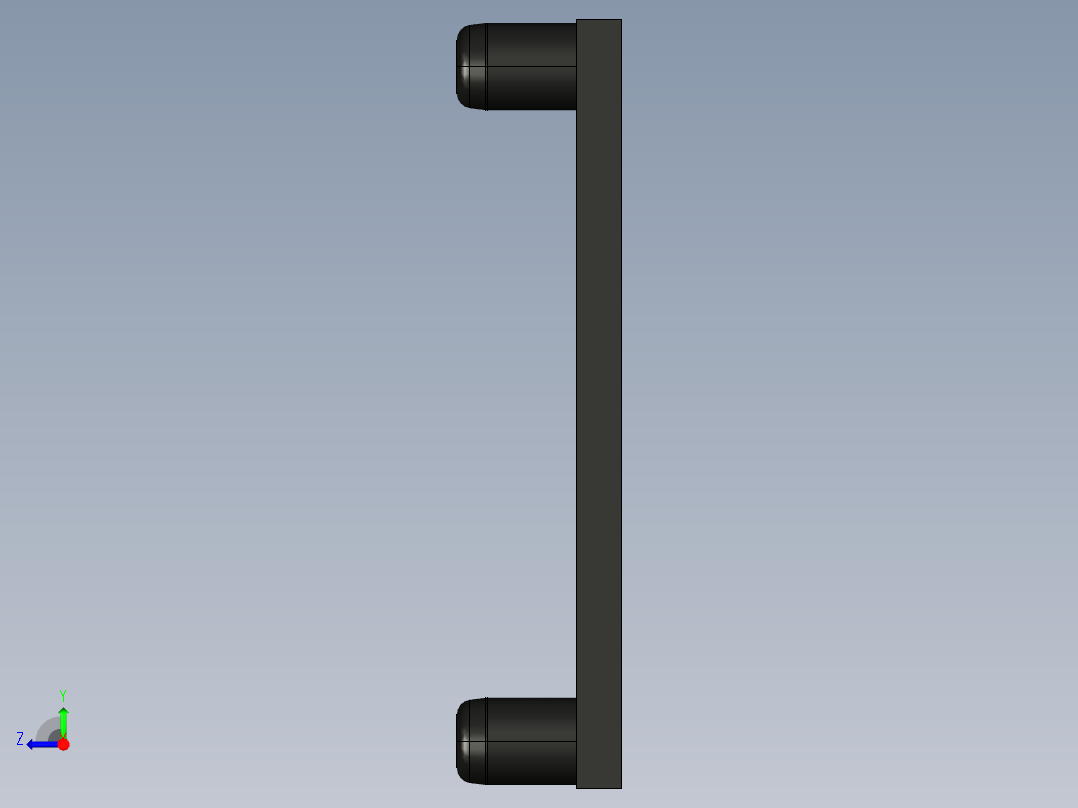 型材-POWERSTRIP COVER PLATE右视图