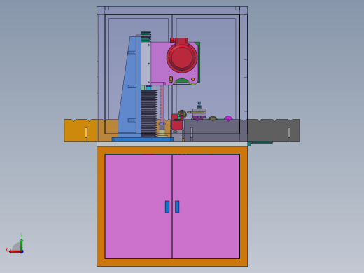 全自动精车机（sw18可编辑+工程图）后视缩略图