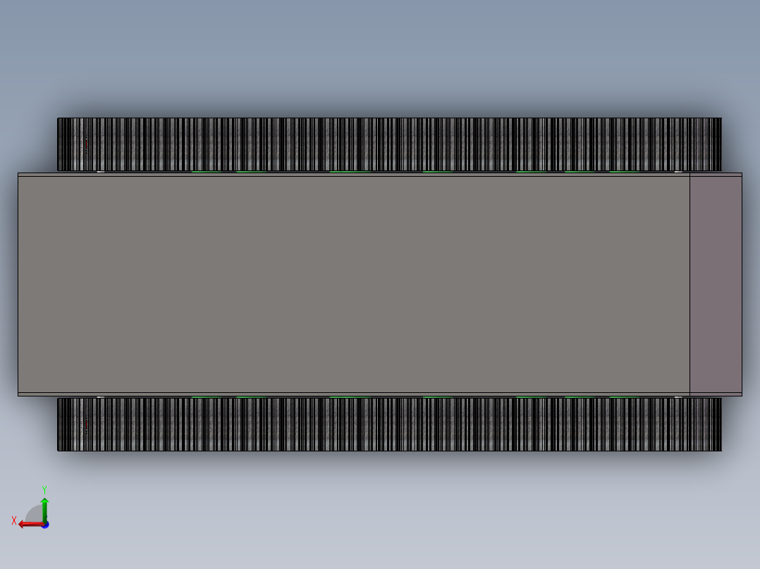 履带车底盘设计后视图