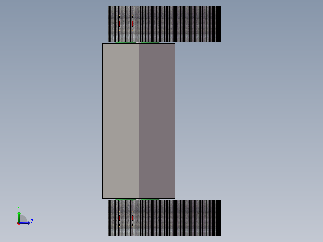 履带车底盘设计左视图