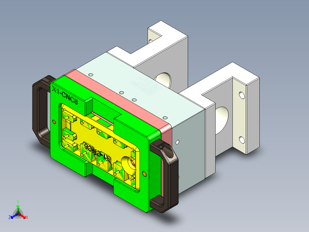 X1-CNC8笔记本CNC工装夹具三维模型-0109主视图