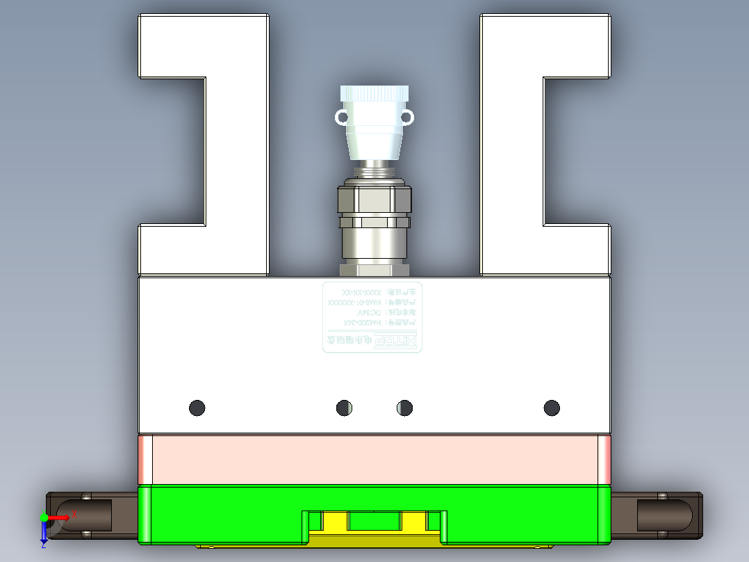X1-CNC8笔记本CNC工装夹具三维模型-0109俯视图