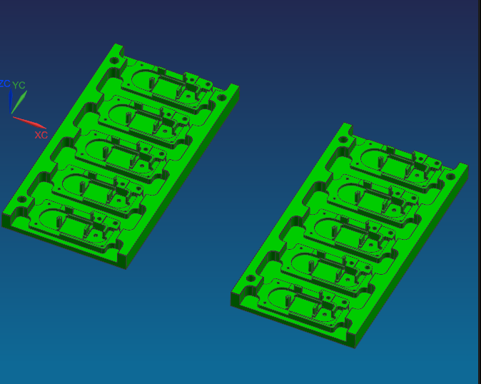小尺寸板料开粗治具模型+工程图