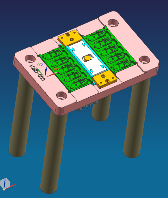 小尺寸板料开粗治具模型+工程图