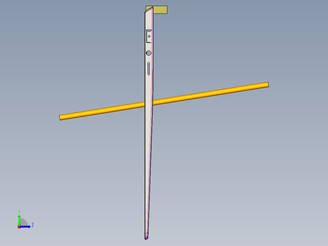 笔记本外壳铣上侧缺口+PL面程序模型左视图