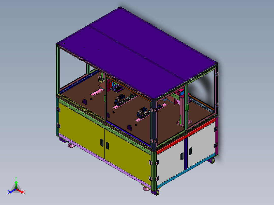 滑台柜式点胶机