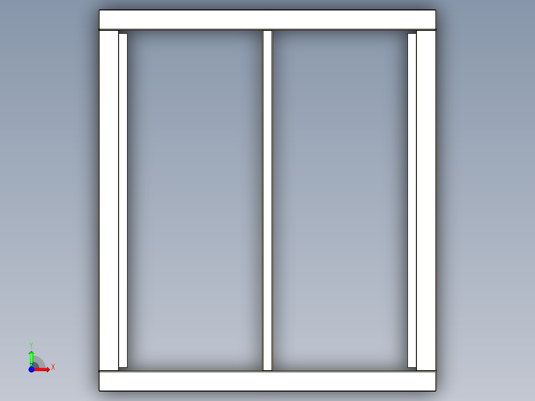 简单的木床 - 180 × 200 厘米前视图