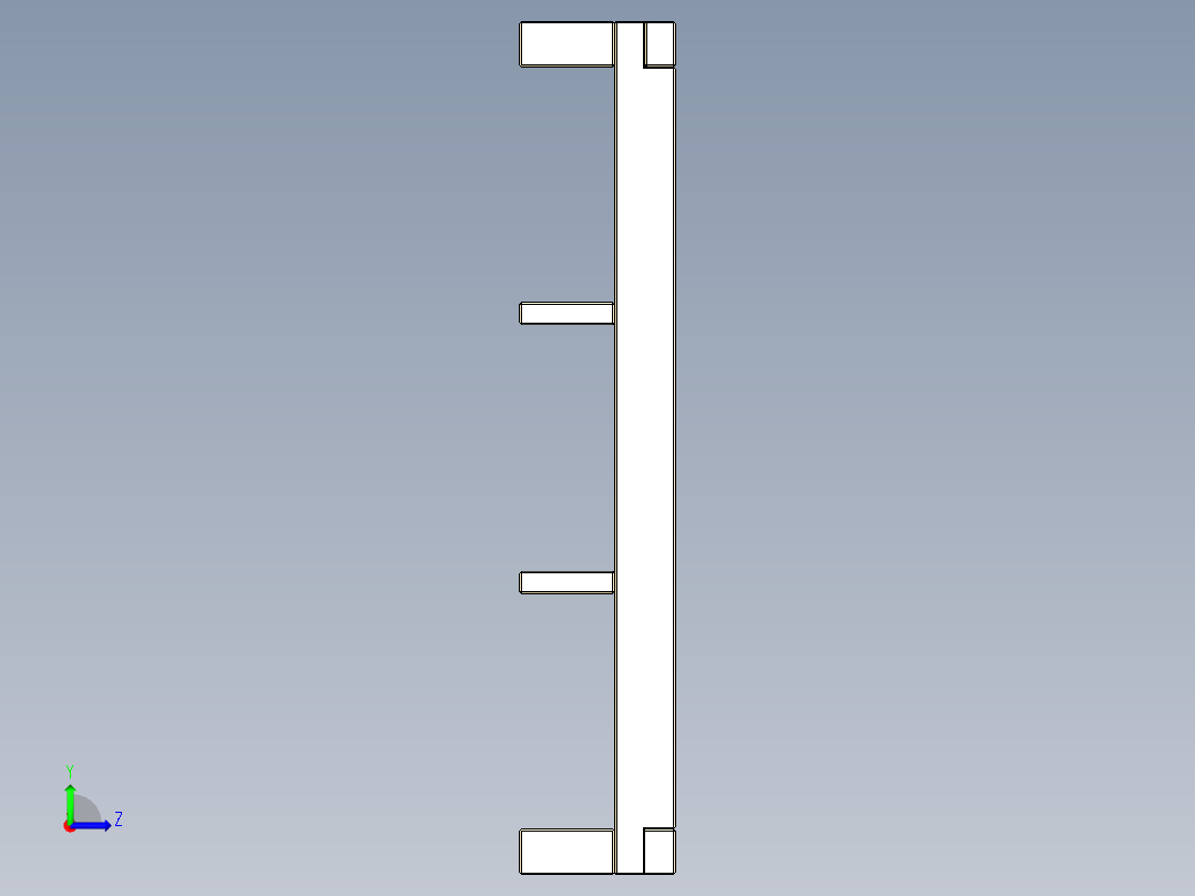 简单的木床 - 180 × 200 厘米左视图