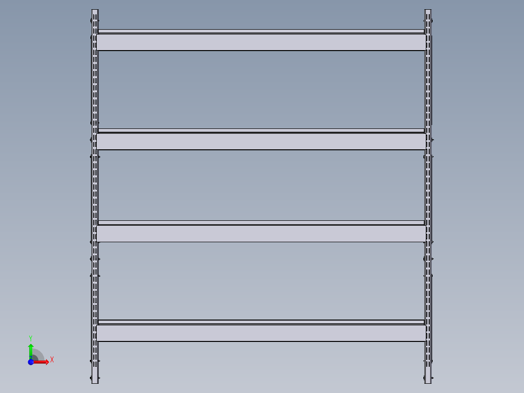 货架、3300x3000x10000前视图