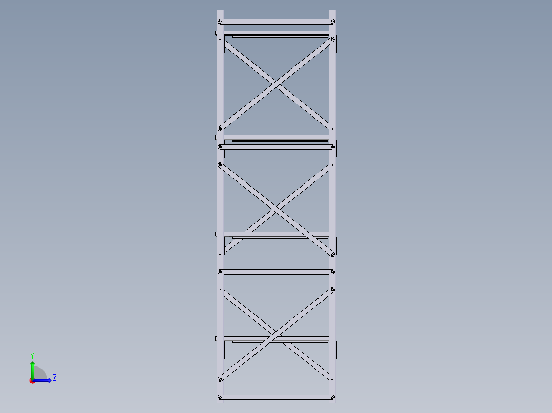 货架、3300x3000x10000左视图