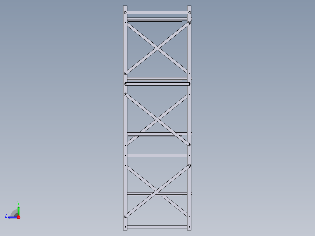 货架、3300x3000x10000右视图