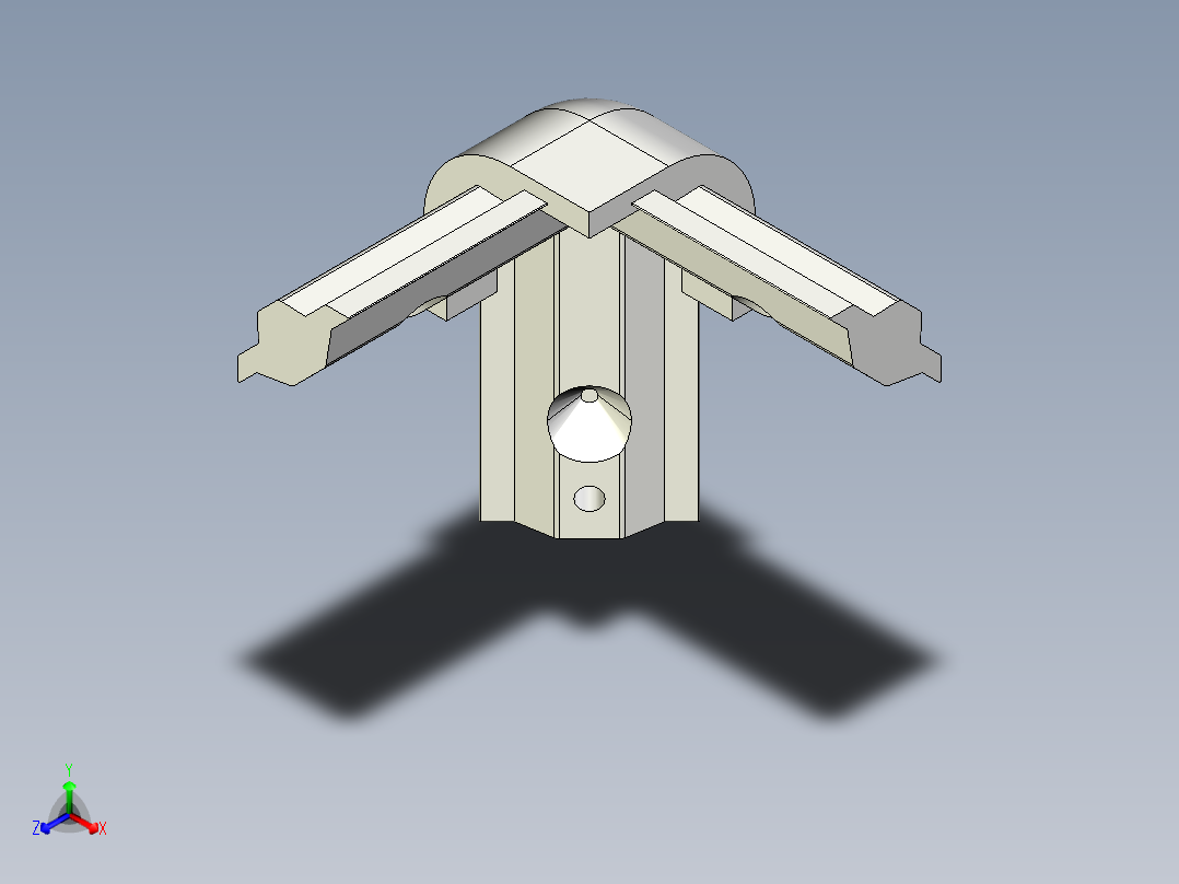 用于连接铝型材的三通接头