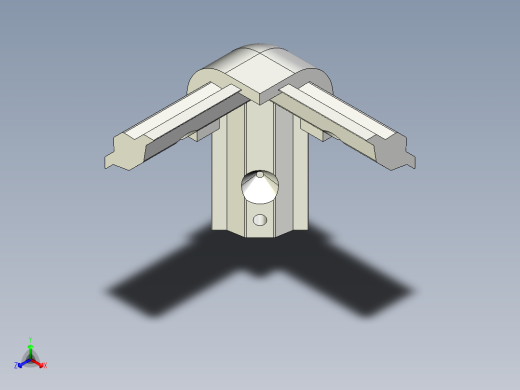 用于连接铝型材的三通接头