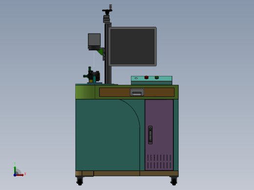 水泵盖二维码激光打标机前视缩略图