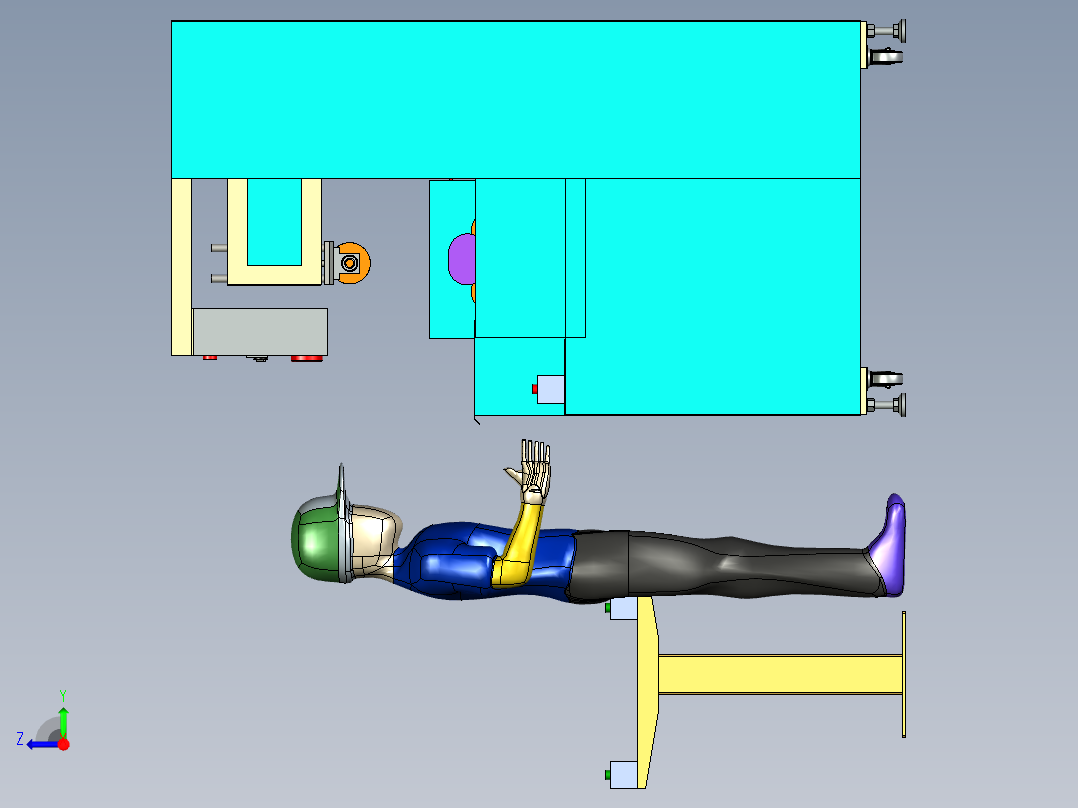 缠绕机 绕线机winding-machine-2832-模型格式为 x_t右视图
