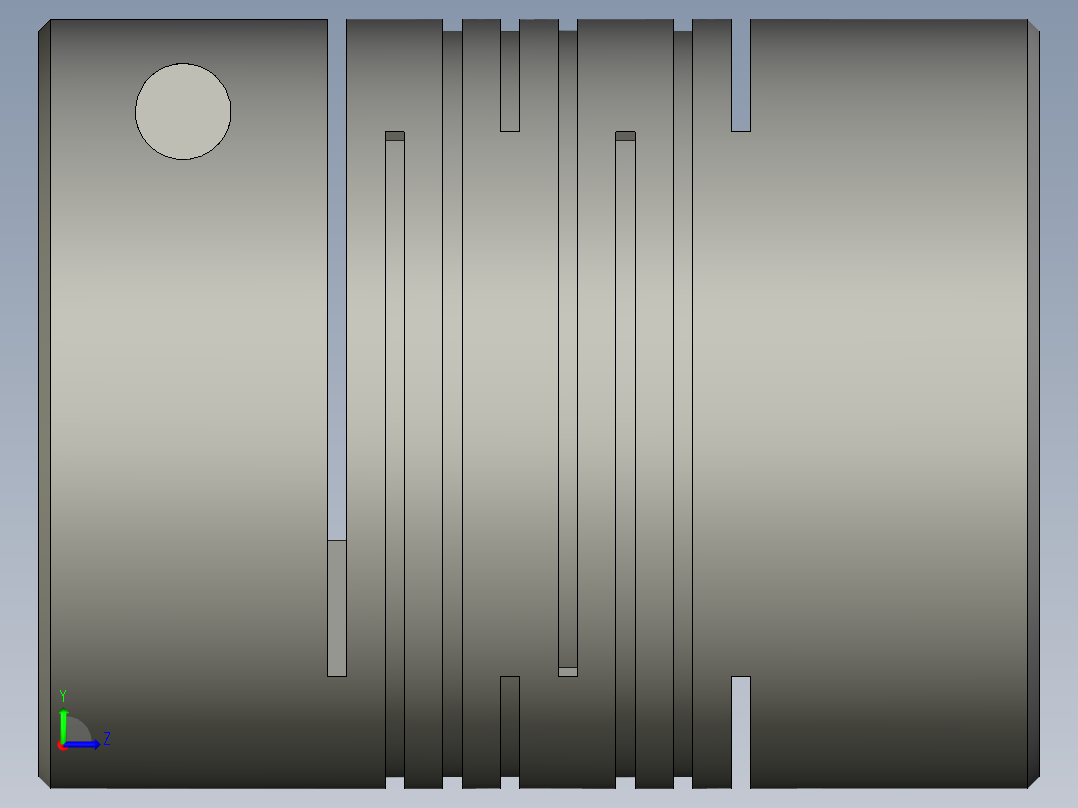 GD平行线夹紧系列联轴器GD-20x26左视图