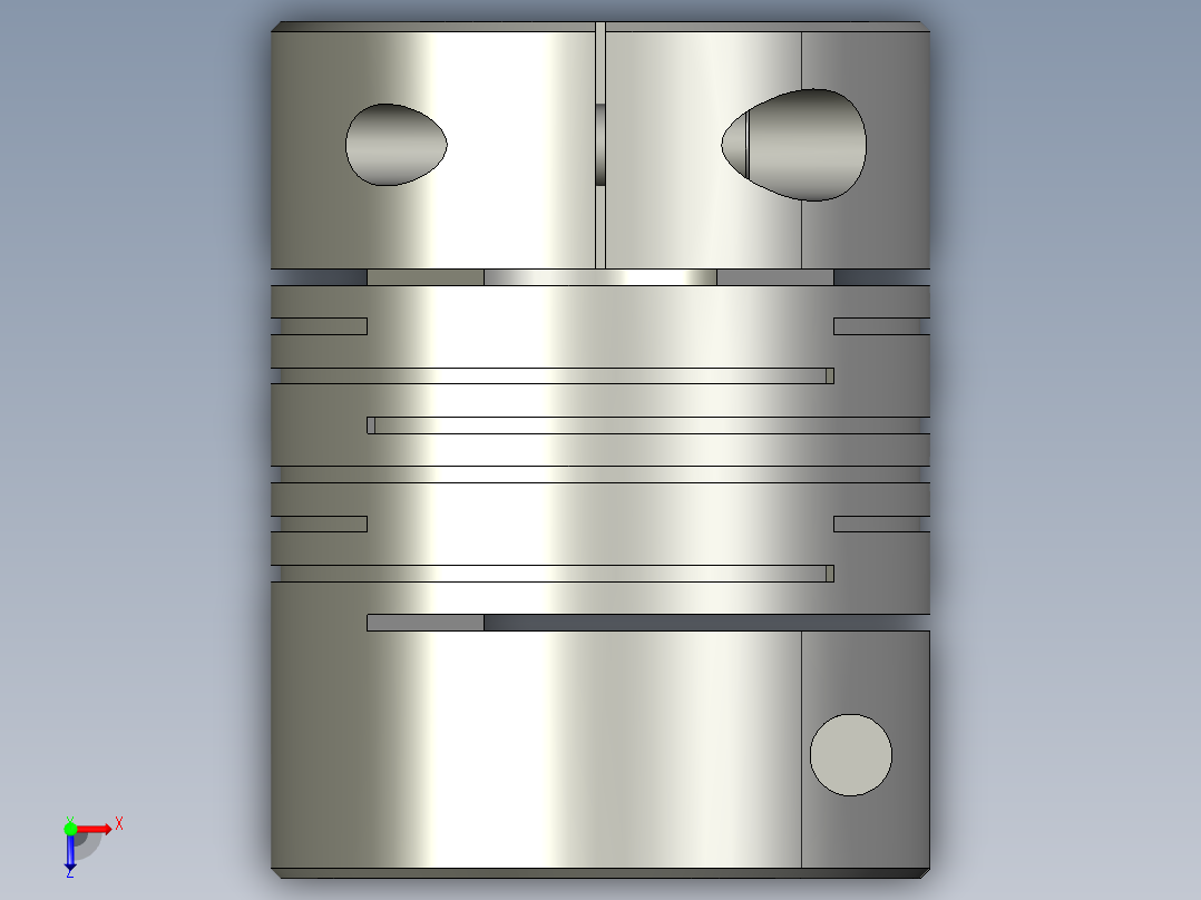 GD平行线夹紧系列联轴器GD-20x26俯视图
